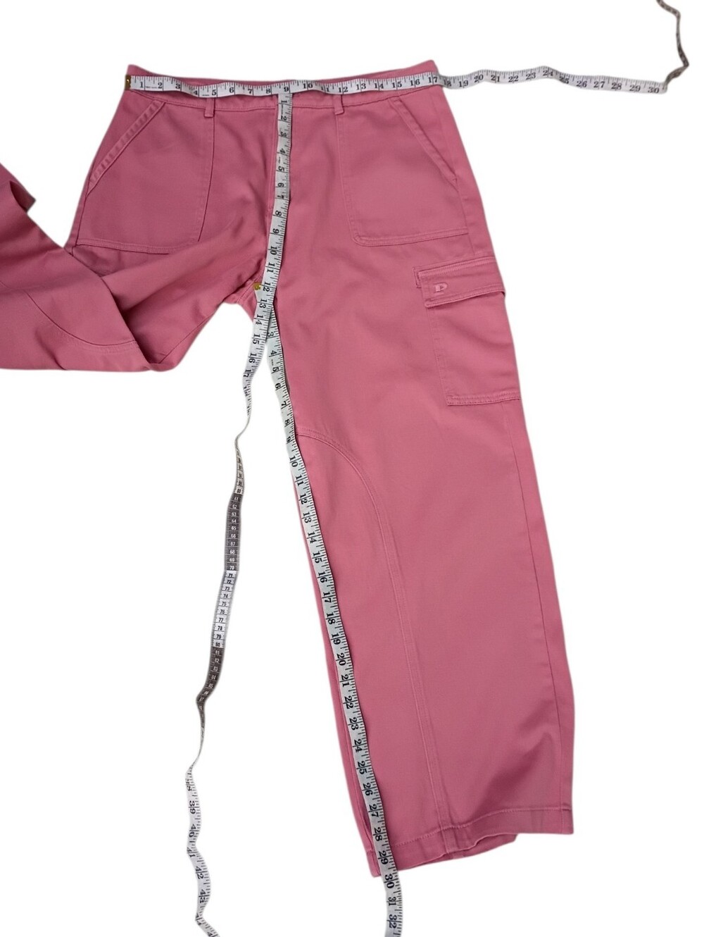 PINK Victoria's Secret Dusty Rose Cargo Pants sz L - Picture 14 of 15